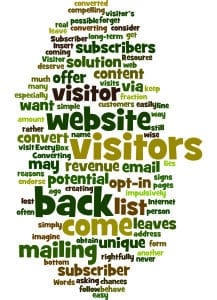 Converting Every Visitor into Subscriber Concept