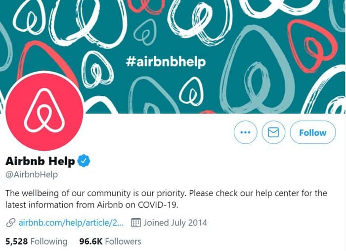 hợp nhất tài khoản Facebook - airbnb example